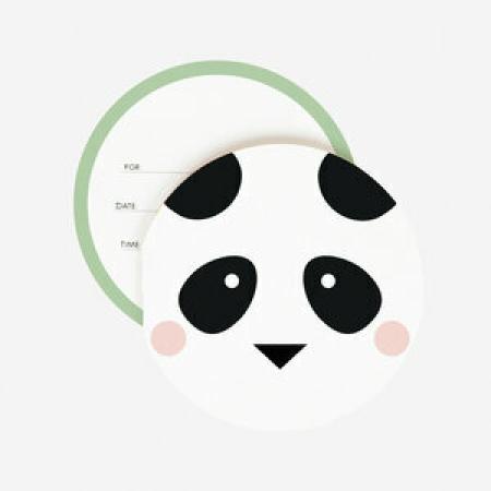 Panda Einladungskarten